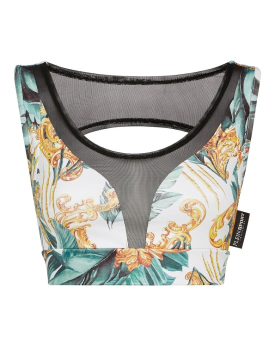 спортивный топ  от бренда plein sport вид слева