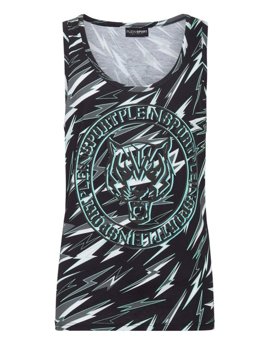 спортивный топ  от бренда plein sport вид слева