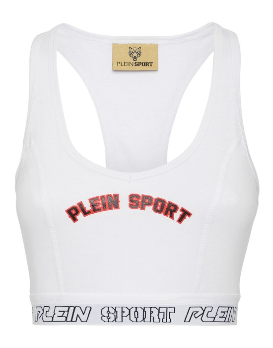 спортивный топ  от бренда plein sport вид слева