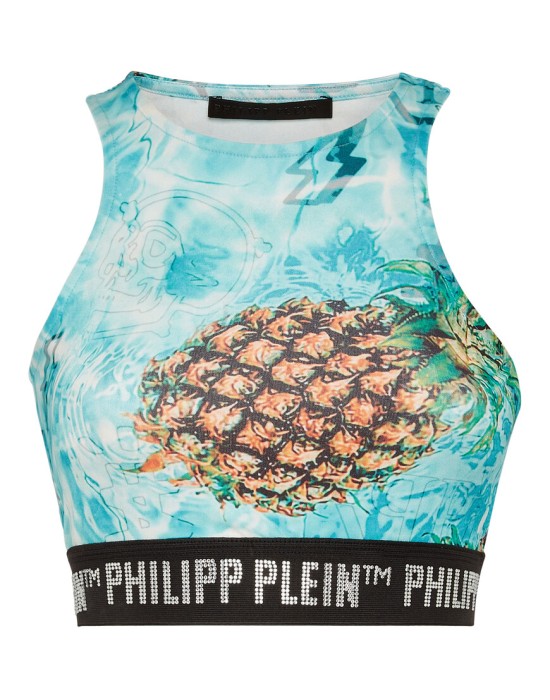 спортивный топ  от бренда philipp plein вид слева