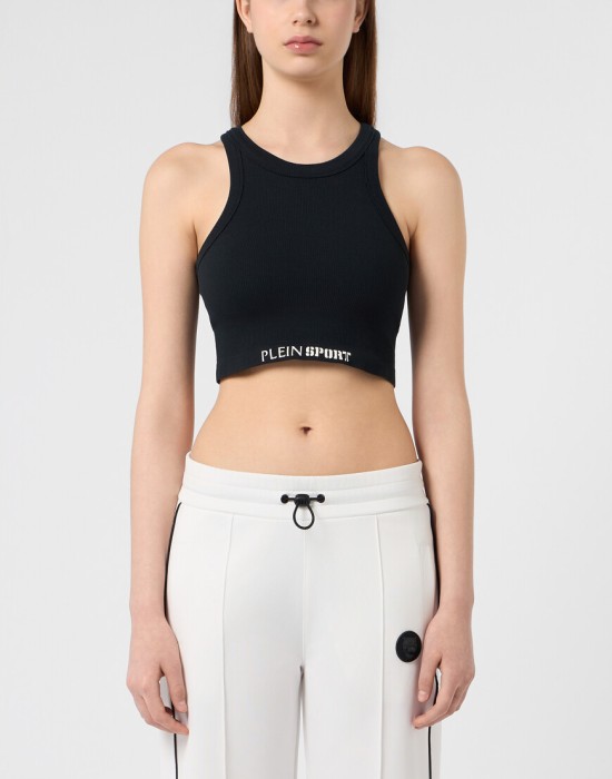 спортивный топ  от бренда plein sport вид слева