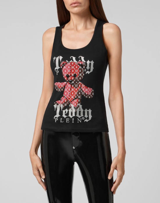 спортивный топ  от бренда philipp plein вид слева