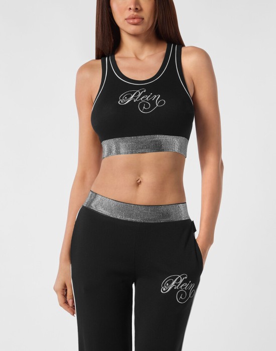 спортивный топ  от бренда philipp plein вид слева