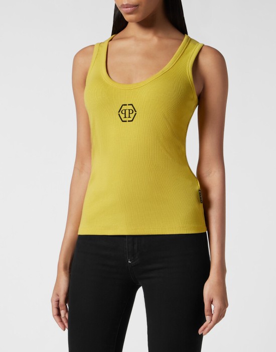 спортивный топ  от бренда philipp plein вид слева