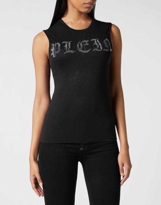 спортивный топ  от бренда philipp plein вид слева