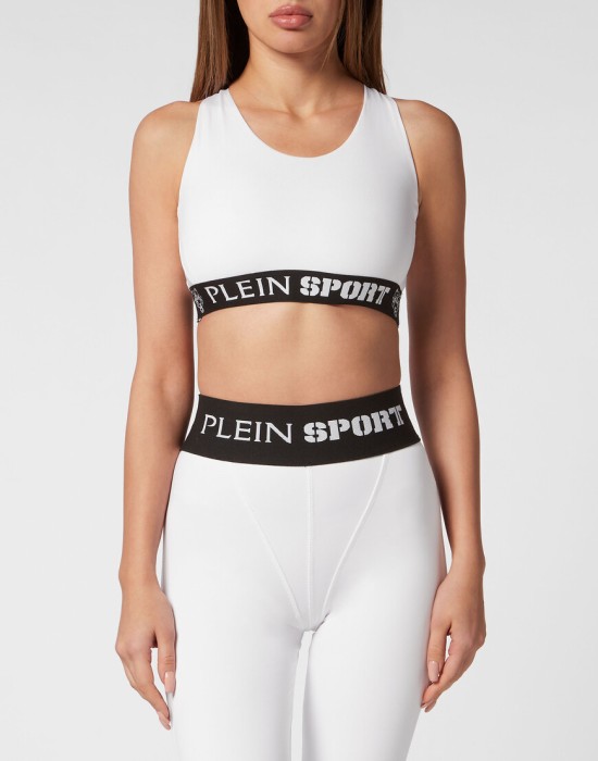 спортивный топ  от бренда plein sport вид слева