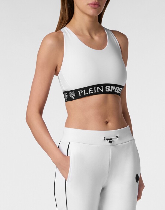 спортивный топ  от бренда plein sport вид слева