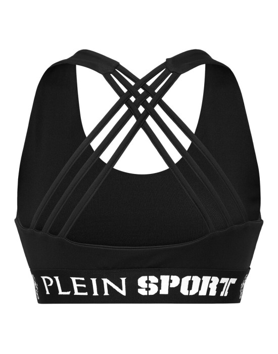 спортивный топ  от бренда plein sport вид слева
