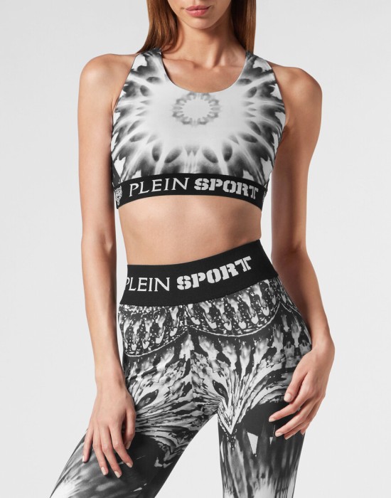 спортивный топ  от бренда plein sport вид слева