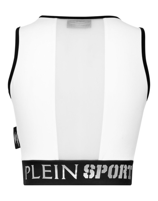 спортивный топ  от бренда plein sport вид слева