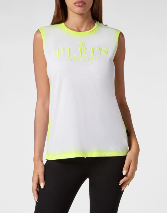 спортивный топ  от бренда philipp plein вид слева