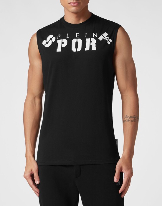 спортивный топ  от бренда plein sport вид слева