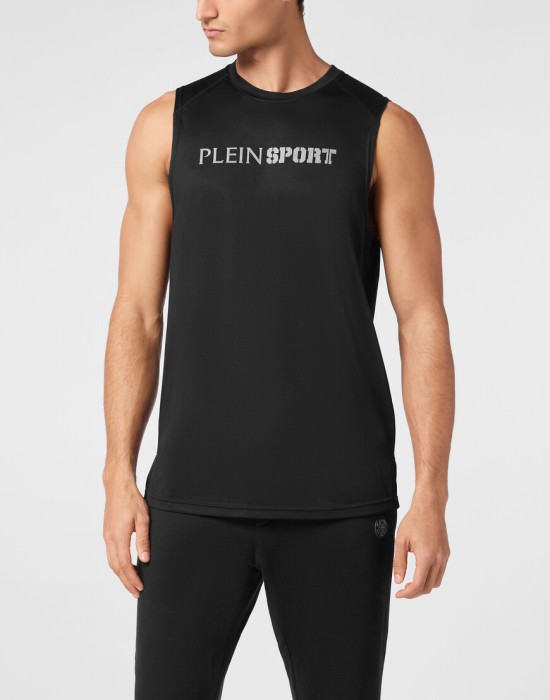 спортивный топ  от бренда plein sport вид слева