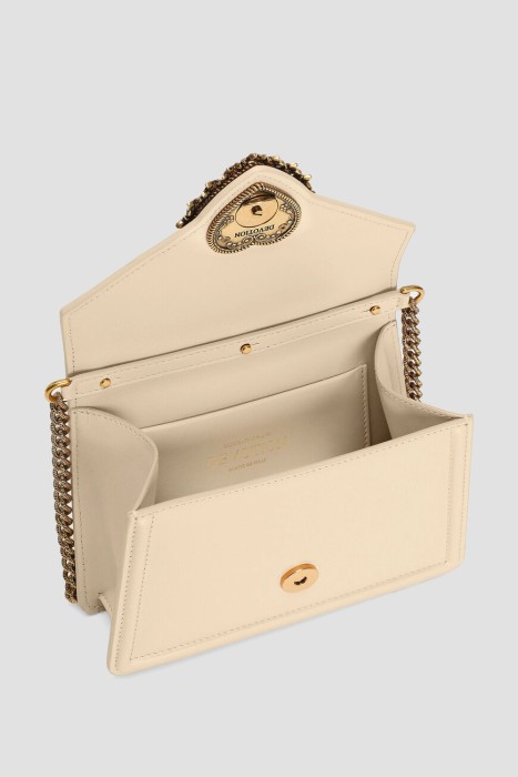 сумка dolce&gabbana модель devotion из льна спереди