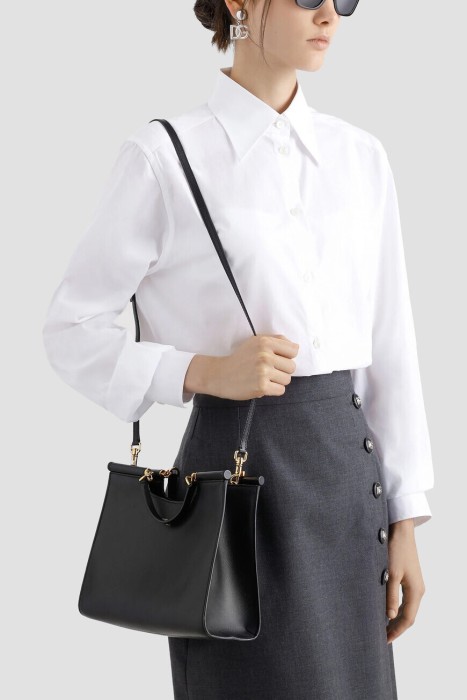 сумка dolce&gabbana модель sicily от бренда dolce & gabbana вид слева