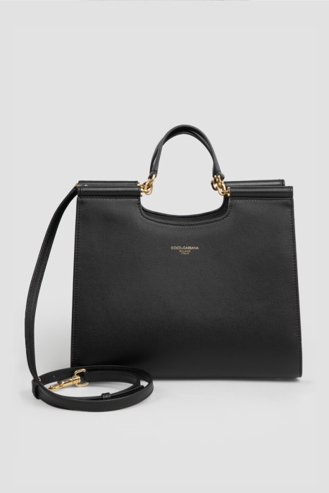 сумка dolce&gabbana модель sicily из льна спереди