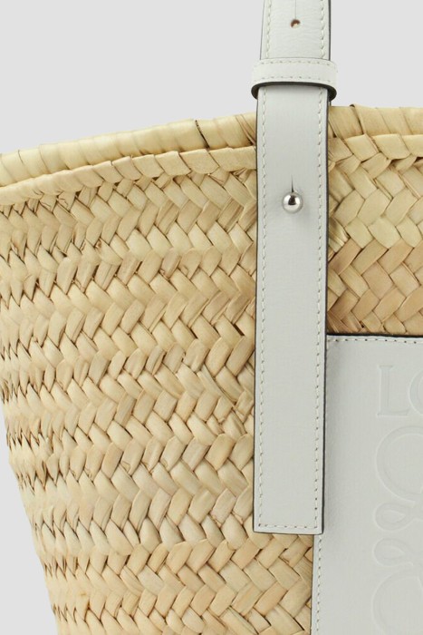 сумка  модель basket из льна спереди