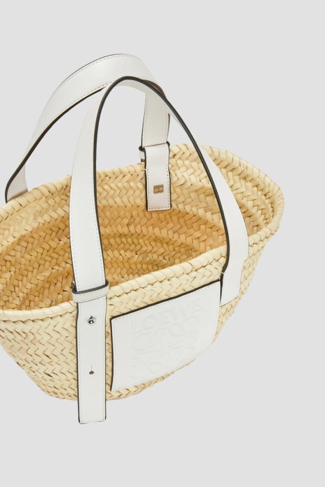 сумка  модель basket из льна спереди