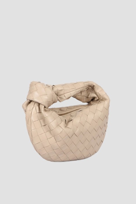 сумка  модель jodie mini из льна спереди