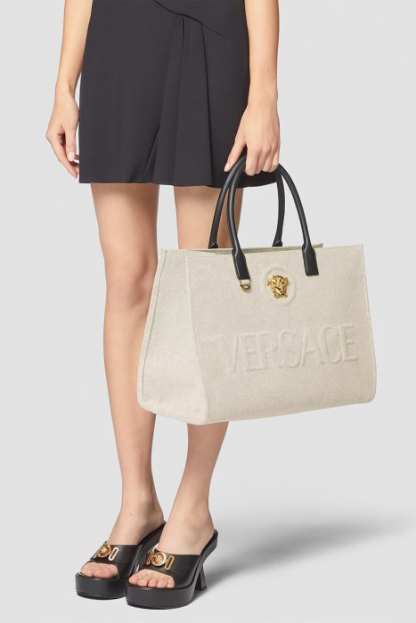 сумка  модель la medusa от бренда versace вид слева