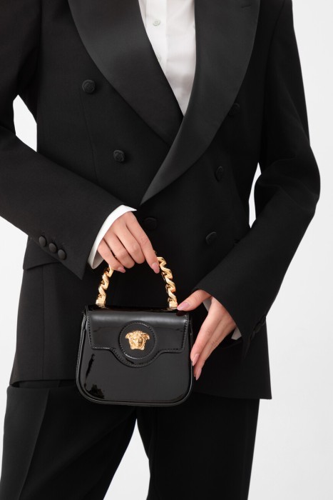 сумка  модель la medusa от бренда versace вид слева