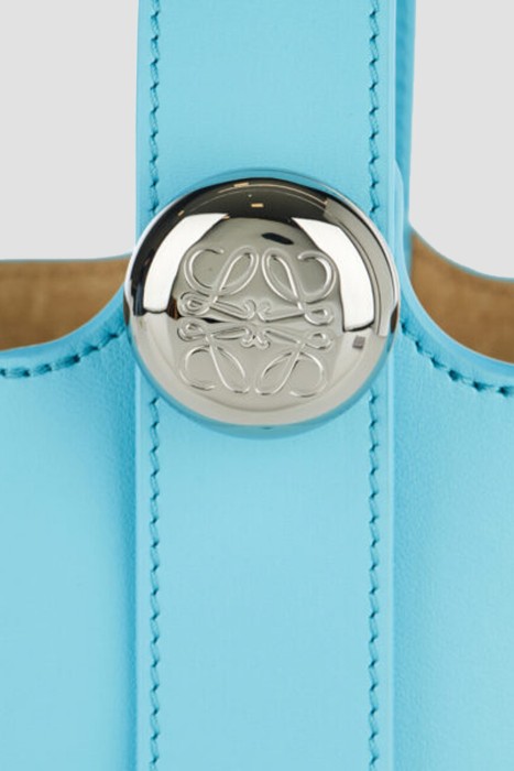 сумка  модель mini pebble из льна спереди