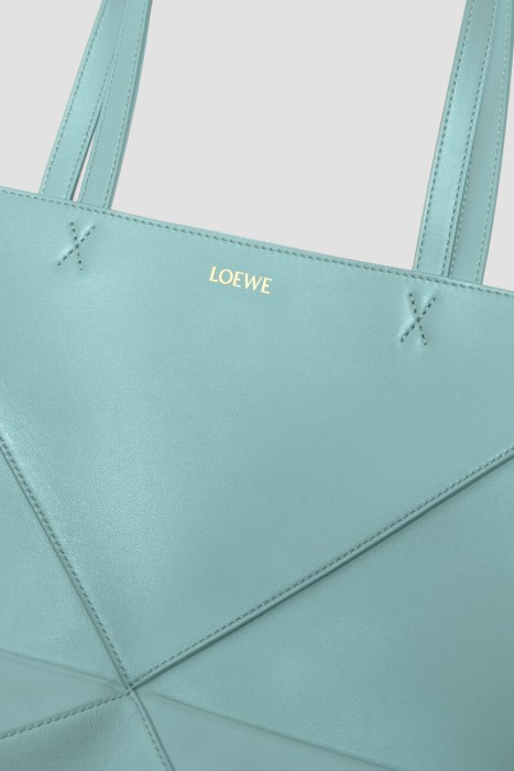 сумка  модель puzzle fold из льна спереди