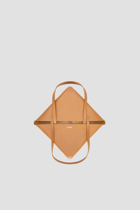 сумка  модель puzzle fold из льна спереди