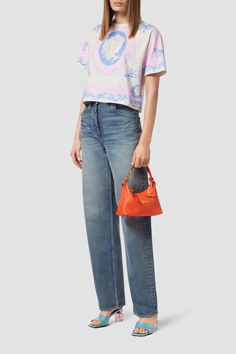 сумка  модель tag от бренда versace вид слева