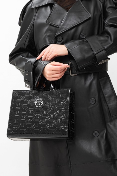 сумка  от бренда philipp plein вид слева