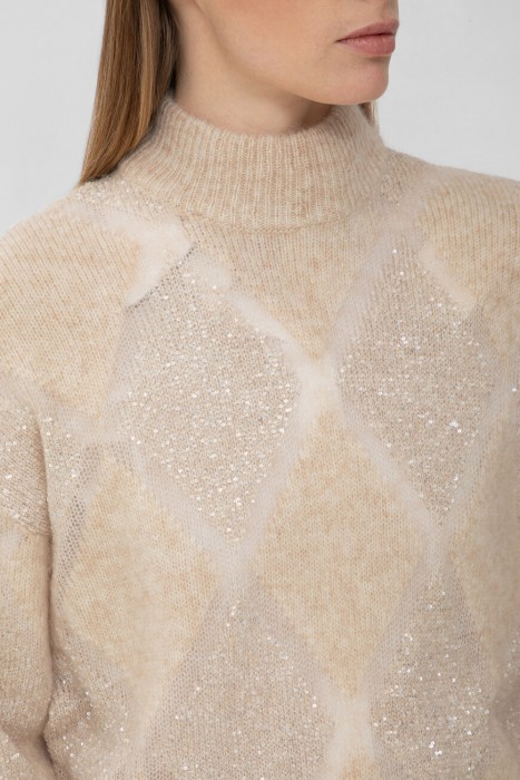 свитер  модель dazzling argyle из италии вид сбоку