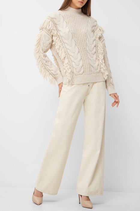 свитер  модель skull из шерсти спереди