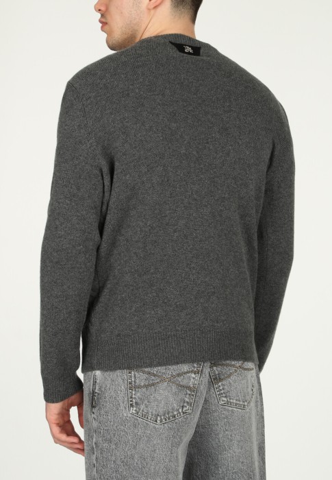 свитер round neck  из италии вид сбоку