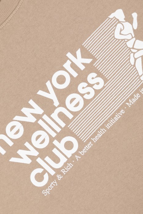 свитер sporty&rich спортивного стиля с лицевой стороны