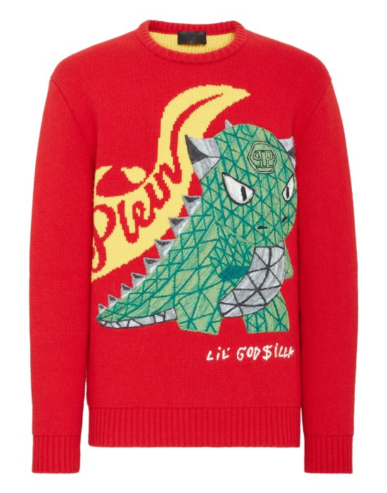 свитер  от бренда philipp plein вид слева