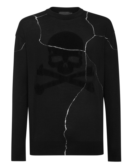 свитер  от бренда philipp plein вид слева