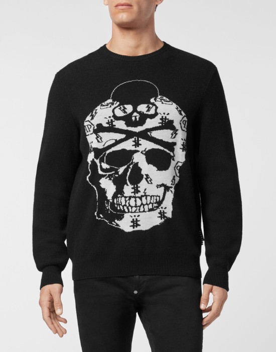 свитер  от бренда philipp plein вид слева