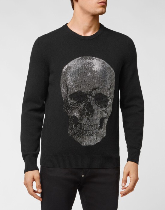 свитер  от бренда philipp plein вид слева