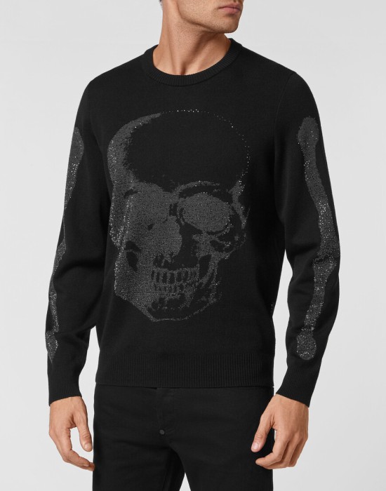 свитер  от бренда philipp plein вид слева