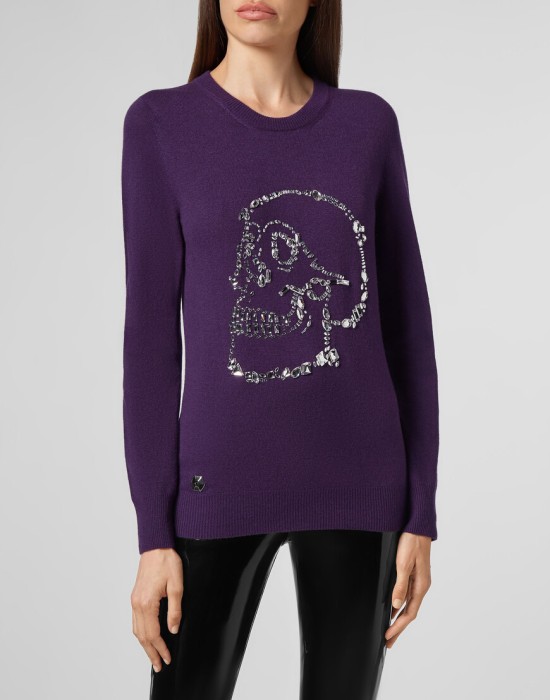 свитер  от бренда philipp plein вид слева