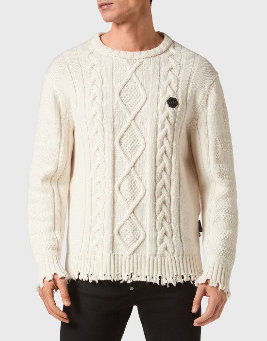 свитер  от бренда philipp plein вид слева