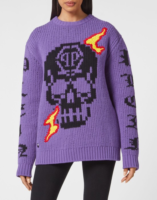 свитер  от бренда philipp plein вид слева