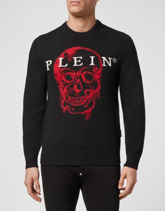 свитер  от бренда philipp plein вид слева