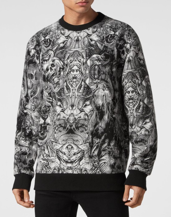 свитер  от бренда philipp plein вид слева