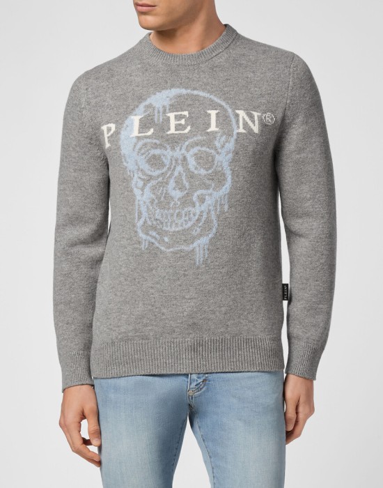 свитер  от бренда philipp plein вид слева