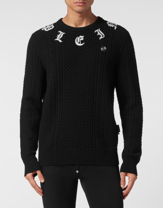 свитер  от бренда philipp plein вид слева