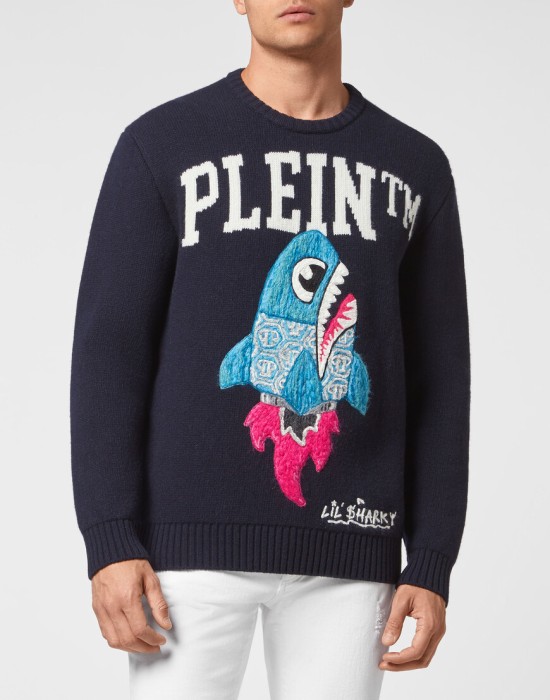 свитер  от бренда philipp plein вид слева