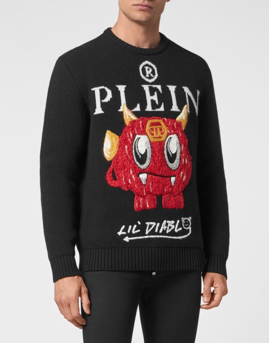 свитер  от бренда philipp plein вид слева