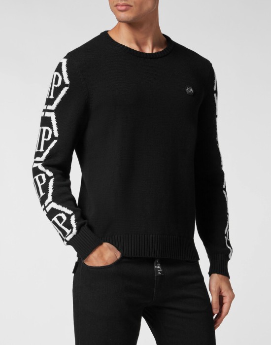свитер  от бренда philipp plein вид слева