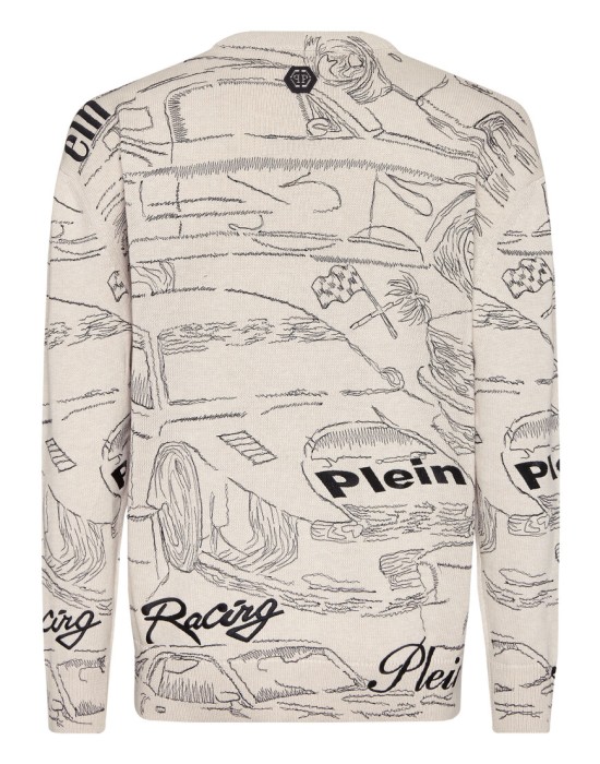 свитер  от бренда philipp plein вид слева
